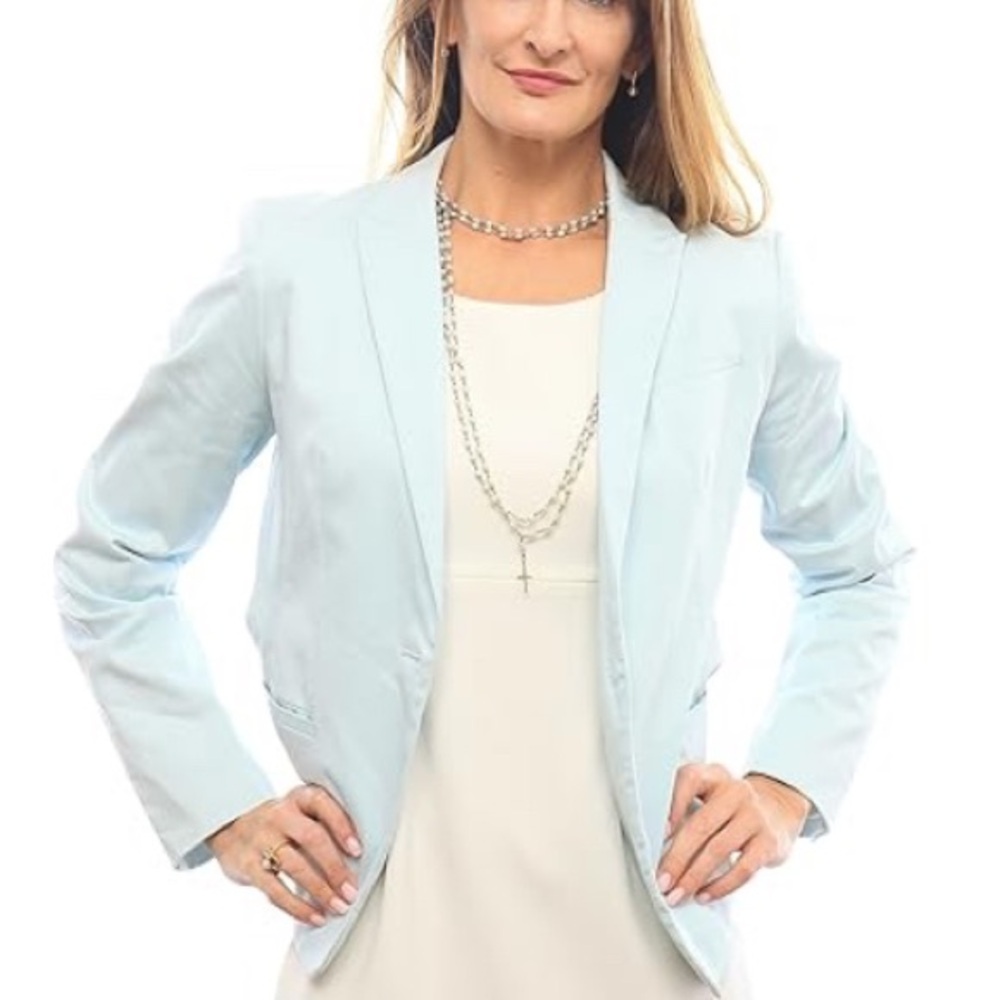 Aritzia Talula Mint Green 100% Rayon Blazer with oversized Pockets